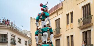 Triple ració de gamma extra dels Castellers de Vilafranca a Sitges