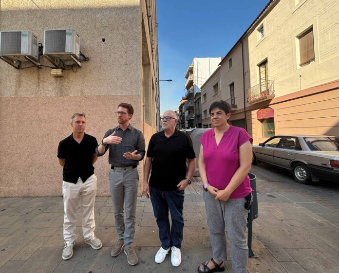ERC-Vilafranca_brossa D'esquerra a dreta, Xavier Vallès, Pere Sàbat, Ramon Vilomara i Laura Pelay.